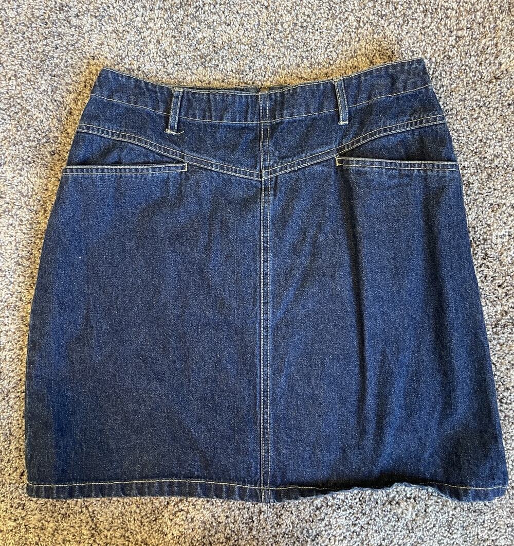 Route 66 Vintage Size 7/8 Blue Denim Mini Skirt